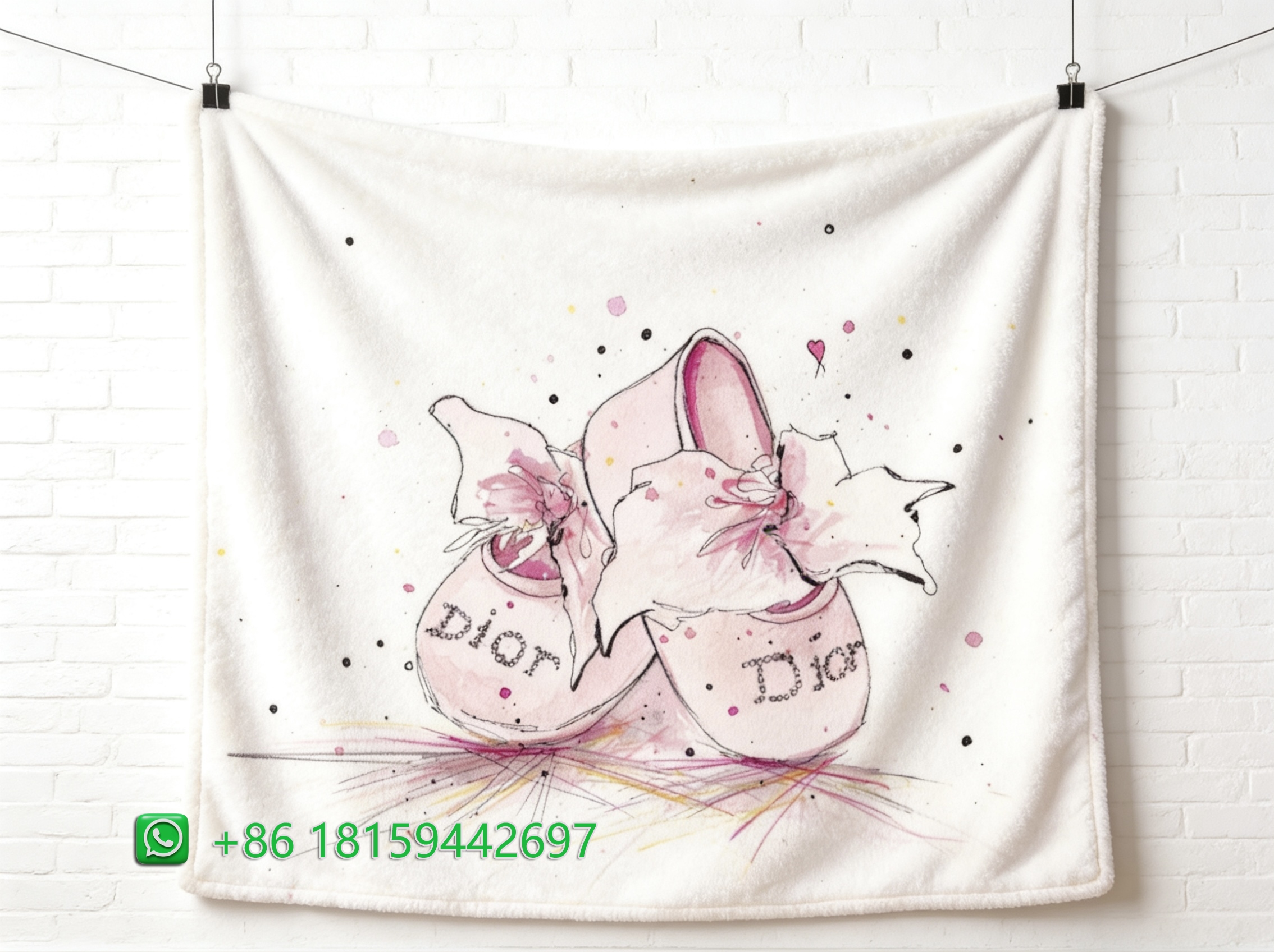 Dior Throw Blankets